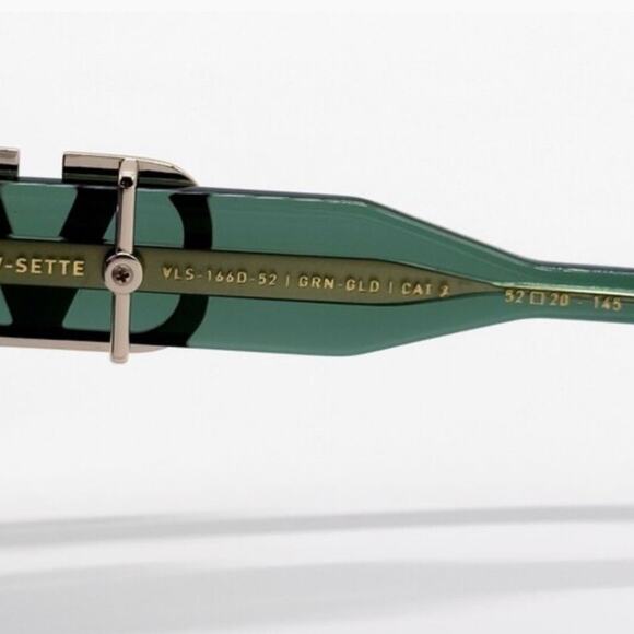 New! Valentino V SETTE-VLS-166D, Stylish Green Sunglasses, Authentic main image 9
